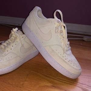 Nike Air Force Oat milk Suede